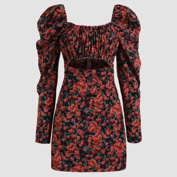 cider cut out dress Amazon.com: CIDER Velvet Dress Floral Cut Out Sleeveless Cocktail Party V Neck Knotted Velvet Midi Dress Wine : Clothing, Shoes & Jewelry